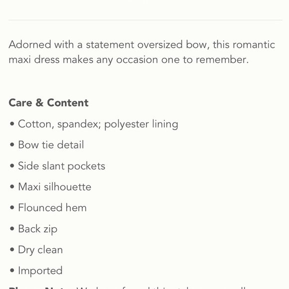 ANTHROPOLOGIE Hutch BOW-TIE Maxi DRESS - Picture 9 of 10